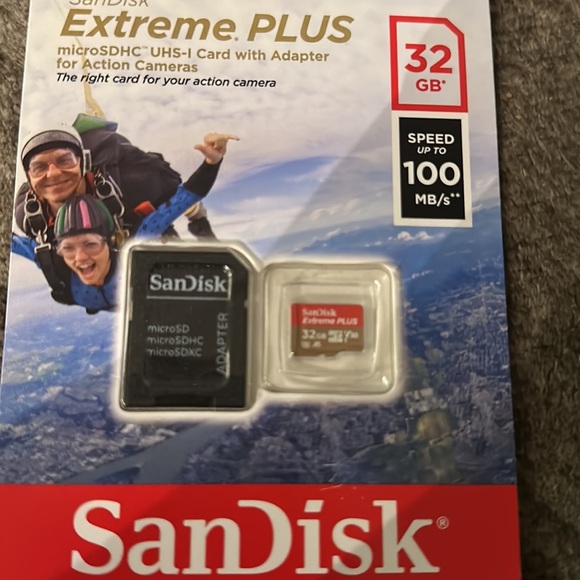 SANDISK EXTREME PLUS MICRO SDXC UHS-32GB 100MB/s MEMORY CARD WITH ADAPTER - Picture 3 of 3